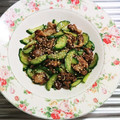 もぐ・ω・くま's cooksnap of when they made 夏バテ解消☆やみつき胡瓜と豚肉の炒めもの.