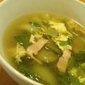 青空の月さま's cooksnap of when they made 超簡単☆チンゲン菜のスープ.
