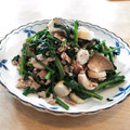 mayuyuキッチン's cooksnap of when they made 春菊とエリンギの豚肉塩バター炒め☆.