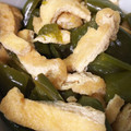 もりのくまみ's cooksnap of when they made ピーマンと油揚げのレンジ煮浸し。.