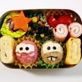 hiramadam's cooksnap of when they made 簡単キャラ弁♡ツムツム風カーズ弁当.