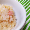sakiのお母さん's cooksnap of when they made 明太子炊き込みご飯(無水鍋QC使用).