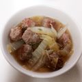 ポニーリボン's cooksnap of when they made 白菜とねぎ入り肉だんごの煮込みスープ.