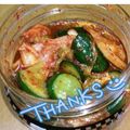 ゆけり３兄弟's cooksnap of when they made 余った市販キムチで！簡単即席オイキムチ.