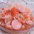 piAce's cooksnap of when they made おさかなソーセージとトマトのチリマリネ.