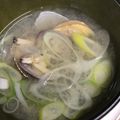 ジロウわん！'s cooksnap of when they made 簡単♡あさりの味噌汁♡シジミでも.