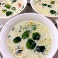 ta2o's cooksnap of when they made 簡単絶品・ほうれん草の牛乳スープ.