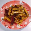 ちーずまにあ☆'s cooksnap of when they made 少ない油で！揚げ焼きおいしい大学芋.