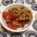 ぽぽきゅ's cooksnap of when they made 納豆のかさまし（禁断のトマト編）.