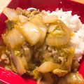 どぅど's cooksnap of when they made 豚バラと白菜の甘辛炒め.