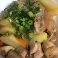 大阪のちゃーちゃん's cooksnap of when they made 鶏肉とこんにゃくの味噌煮込み.