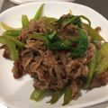ポメちょん's cooksnap of when they made 牛肉とセロリの炒めもの(減塩レシピ）.