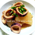 ミニcooking's cooksnap of when they made 旨い♡大根とイカの煮物.