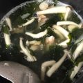 まる４８'s cooksnap of when they made 鯖缶まるごとワカメスープ.