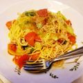 ekiyu's cooksnap of when they made トマトとレタスのパスタ♪.