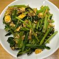 ママメイン！時々子供's cooksnap of when they made ＊子どももペロリ＊小松菜とツナの卵炒め♪.