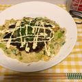 しみぴょんもか応援隊's cooksnap of when they made ヘルシー☆豆富お好み焼き.