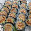 Sunshine45's cooksnap of when they made 簡単＊バラの飾り巻きずし（恵方巻きにも）.
