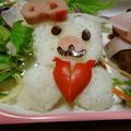 りこまこせいやのパパ's cooksnap of when they made バレンタイン☆ネコさんのキャラ弁❤.