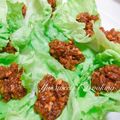♡ぴゅぴ♡'s cooksnap of when they made ひき肉のレタス包み.