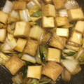 オールボン's cooksnap of when they made ☆厚揚げ・ネギ・白菜のすき焼き風炒め☆.