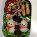 LuckyBerry's cooksnap of when they made クリスマス☆簡単♩スノーマン☆キャラ弁♫.