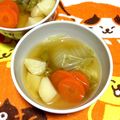 B_C_M's cooksnap of when they made ゴロゴロ野菜のあったかスープ♡.