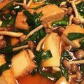たお0's cooksnap of when they made 厚揚げとニラとしめじのあんかけ煮.