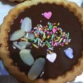しママン's cooksnap of when they made 簡単！ナッツとベリーのハートチョコタルト.