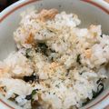 黄金の輝き亭's cooksnap of when they made ✿炊飯器で鮭と大葉の炊き込みご飯✿.