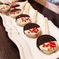 blanca324's cooksnap of when they made 5分でバレンタイン♪オレオポップ.