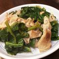 卵せんべい's cooksnap of when they made 豚肉と小松菜の炒め物.