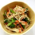 あっこ姉's cooksnap of when they made もやしとほうれん草のナムル風おひたし.