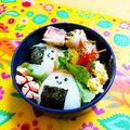komutatata's cooksnap of when they made 運動会に！ミニミニはちまきおにぎり.