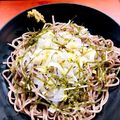 azbjbn's cooksnap of when they made オリーブオイルと練り柚子胡椒で冷し蕎麦.