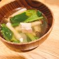 クックパッドごはん部's cooksnap of when they made ほうれんそう・しめじ・ベーコンのスープ.