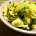 maruru-nn's cooksnap of when they made アスパラとじゃがいもの卵炒め.