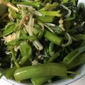 babikinman's cooksnap of when they made かんたん美味♡空心菜炒め.