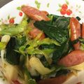 KANAchanです's cooksnap of when they made 葉玉ねぎと厚切りベーコンの炒め物.