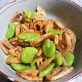 やまＰそうＰ's cooksnap of when they made 蓮根とそら豆のバター炒め☆柚子ポン掛け.
