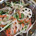 milk号's cooksnap of when they made 水菜とレンコンのシャキうまサラダ.