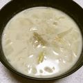 yuli1223's cooksnap of when they made 大根と白菜がとろける！豆乳スープ.
