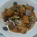 クック5LZTX4☆'s cooksnap of when they made 簡単！牛スジの土手鍋♪こんにゃくと大根入.