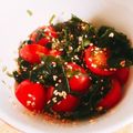 バナナ22's cooksnap of when they made プチトマトとワカメの酢の物♪爽やか酢の物.