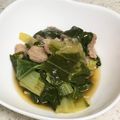 yummy?'s cooksnap of when they made しろ菜と豚肉の甘辛煮.
