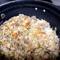 クックX6☆'s cooksnap of when they made 焼肉のタレで炊き込みご飯.