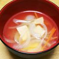あ～ちゃんさ～ちゃん's cooksnap of when they made 新玉たっぷりコンソメスープ.