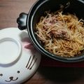 松平ケメコ's cooksnap of when they made ガスを使わないレンジで焼きそば.