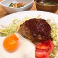 あねこちゃん's cooksnap of when they made ロコモコ風チーズinハンバーグ丼.