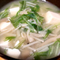 うちのマメ太郎's cooksnap of when they made とうふと水菜の味噌汁◆.